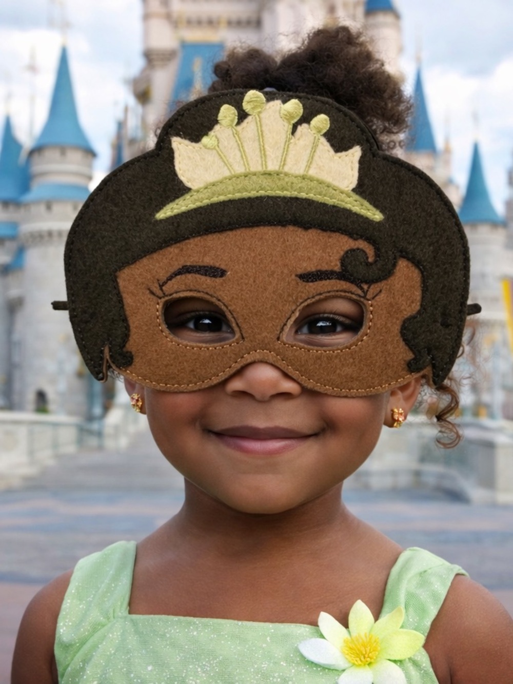 Soft Fabric Character Princess Children's Play Mask